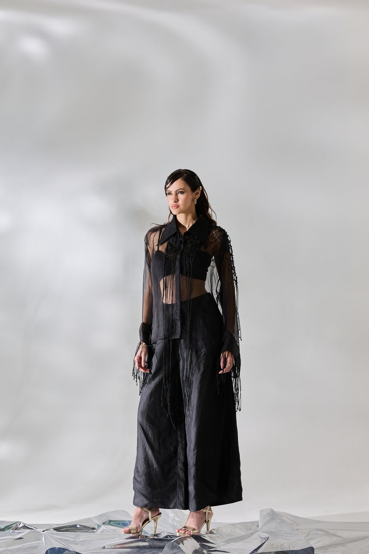 Fringe Veil Shirt Pants (Set)