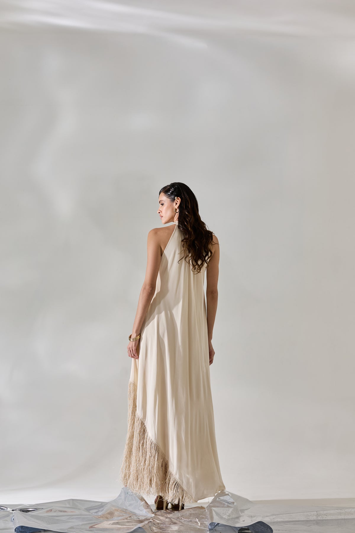 Ivory Fringe Dress - Dress