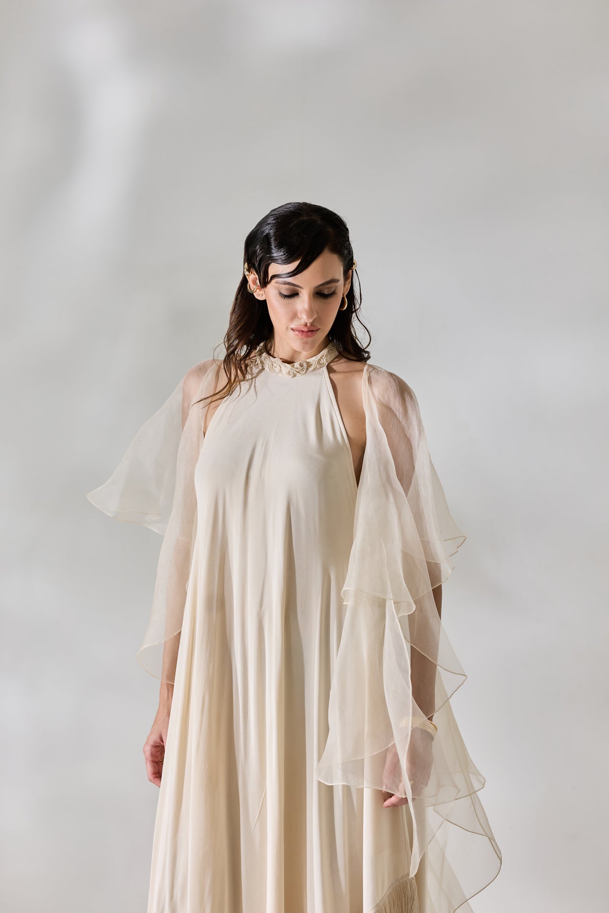 Ivory Fringe Dress (Set)