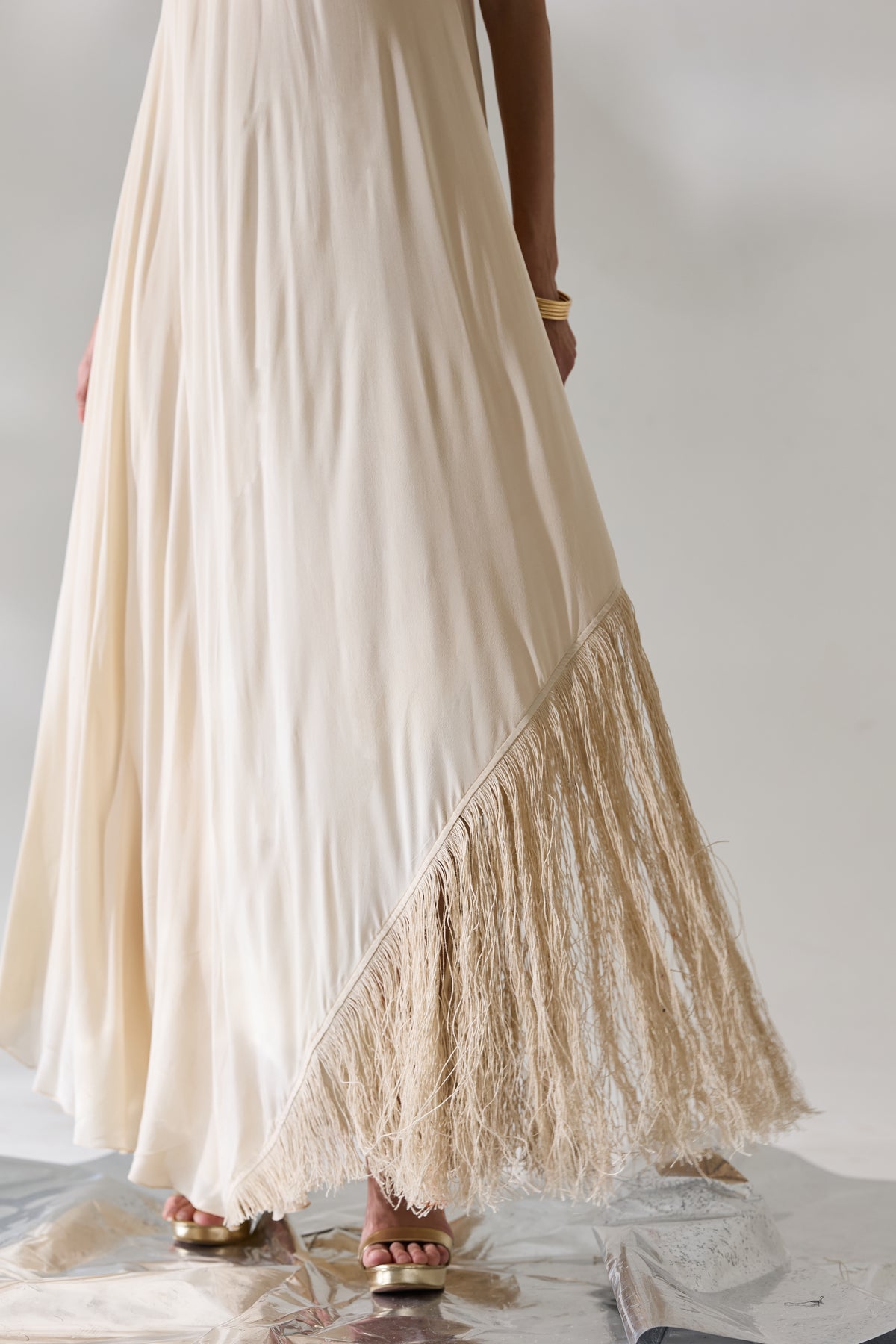 Ivory Fringe Dress (Set)